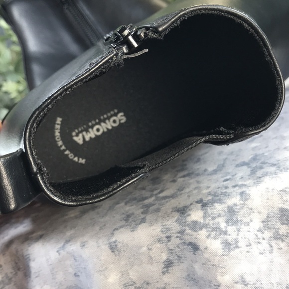 Sonoma Cilantro Black 5.25”Tall Round Toe Ankle Zip Boots Women’s 6W🌟NWT&NIB🌟 - Picture 7 of 10